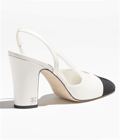 chanel slingback white|chanel slingback online shop.